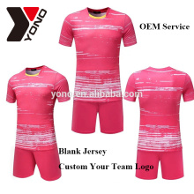 vierge nouveau maillot de football OEM personnalisé logo sublimation 2017 jersey football kit